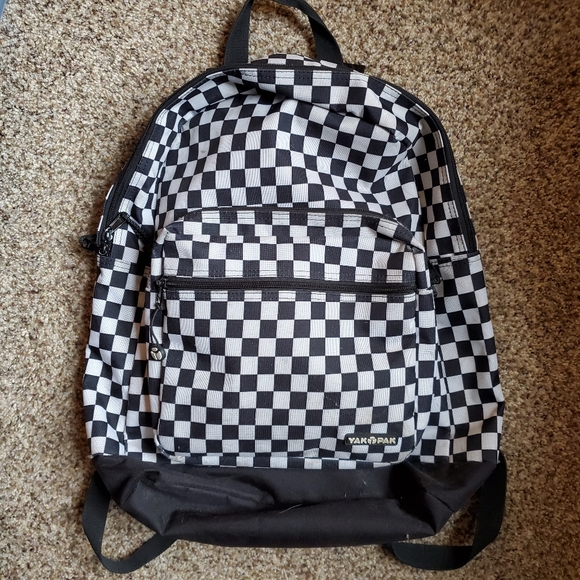 yak pak checkered backpack
